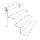 customized  clear Acrylic Shelf organizer  Acrylic Riser Display Stand