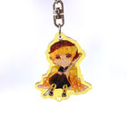 Epoxy Glitter Translucent Anime Acrylic Keychain 20g-25g Promotional Gift