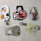 Acrylic Material Custom Carabiner Keyring Anime Design With 3mm Thickness