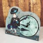 CNC Cut Anime Cartoon Table Clock customized Delicate Appearance For Gift