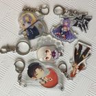 Color Fadeless Anime Acrylic Keychain Cartoon Figure Printed