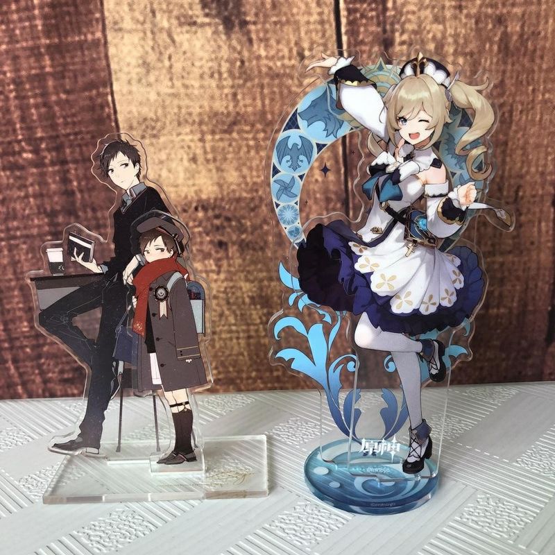 Laser Cutting Custom Acrylic Stand Figure , Clear Acrylic Standees