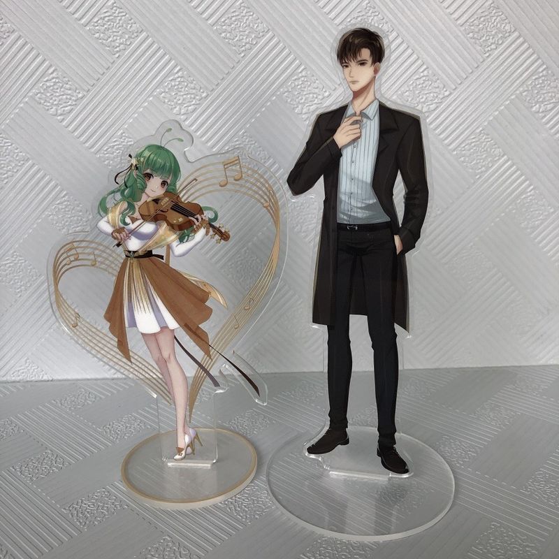 Laser Cutting Custom Acrylic Stand Figure , Clear Acrylic Standees