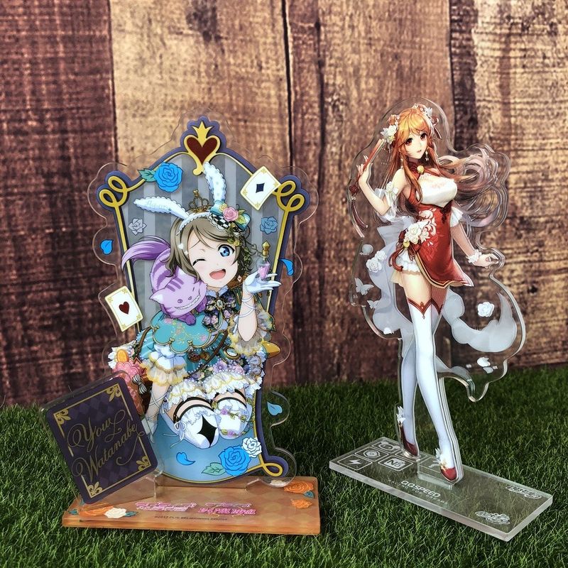 Holographic Anime Acrylic Standee Cartoon Cut Out Standee For Home